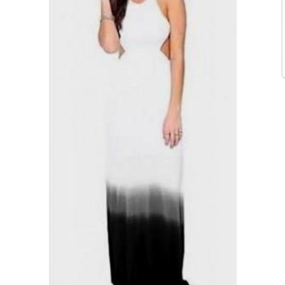 Dresses & Skirts - Gray & White Ombre Maxi Dress NWT